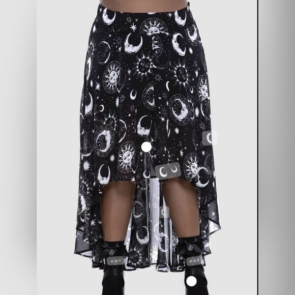 Killstar - Astral Light High Low Maxi Skirt [PLUS] 3X NWT - Picture 5 of 13